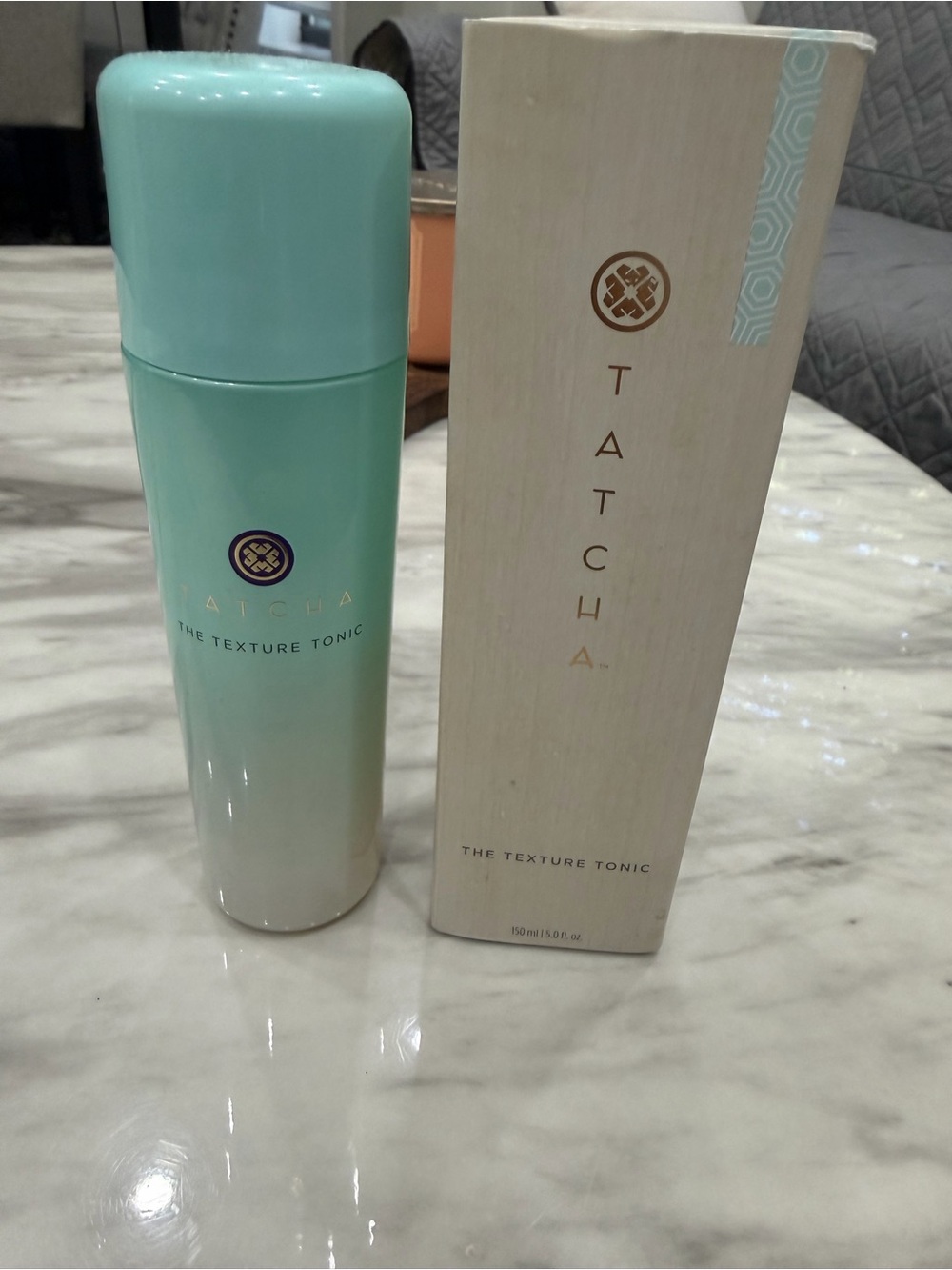 Tatcha The Texture Tonic - Mint Teal and White Packaging